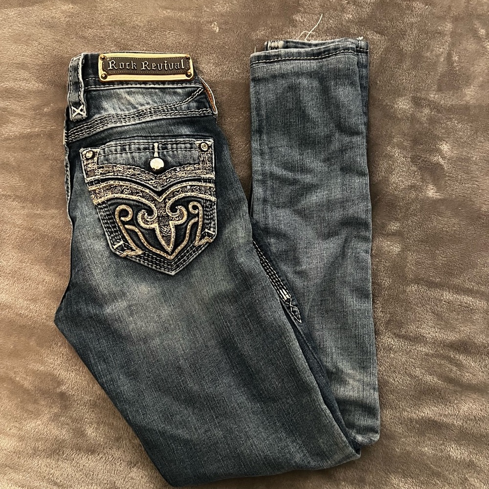 Rock Revival Women's Dark Blue Skinny Jeans